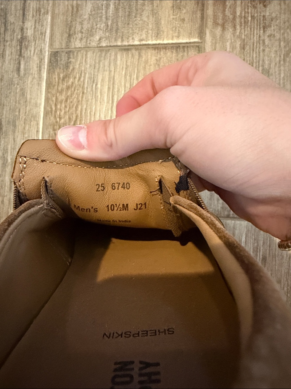 Johnston & Murphy Chestnut Brown Suede Slip-On Sneakers - Picture 3 of 3